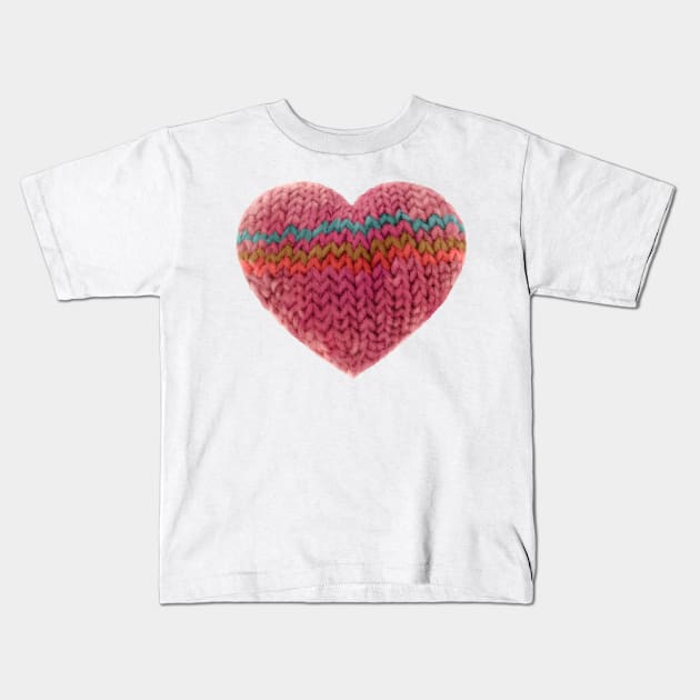 Knit Love Kids T-Shirt by Ed Labetski Art